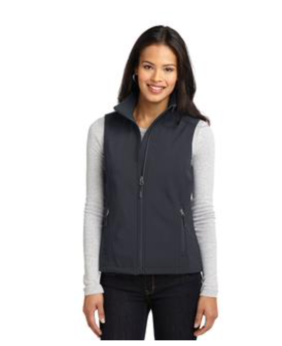 Port Authority Core Soft Shell Vest in Battleship Grey Main Image